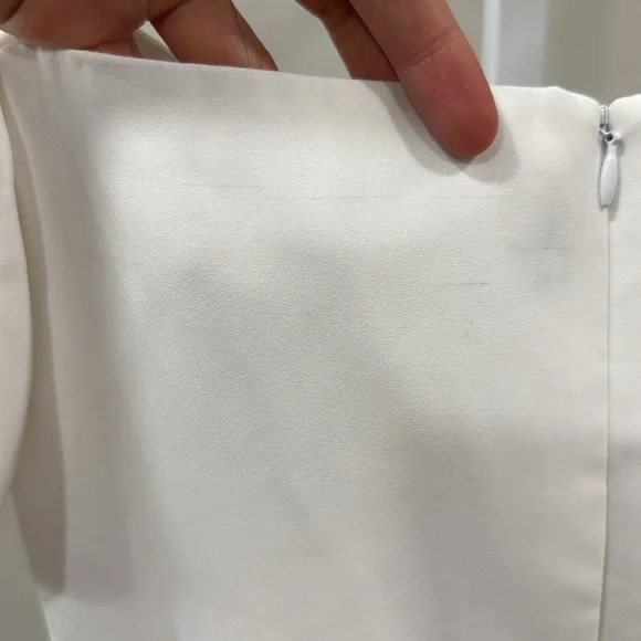 Amanda Uprichard White Off-Shoulder Mini Dress - Picture 7 of 7